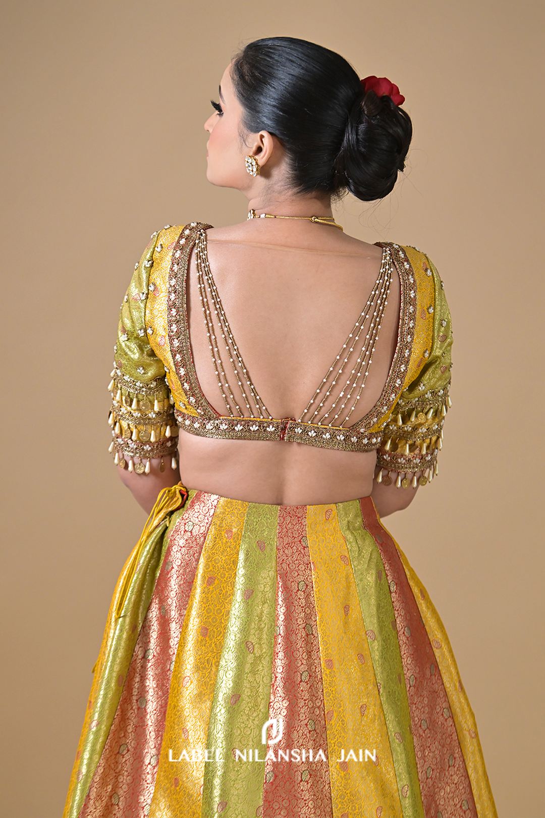 Multicolored Banarasi Utsav Lehenga