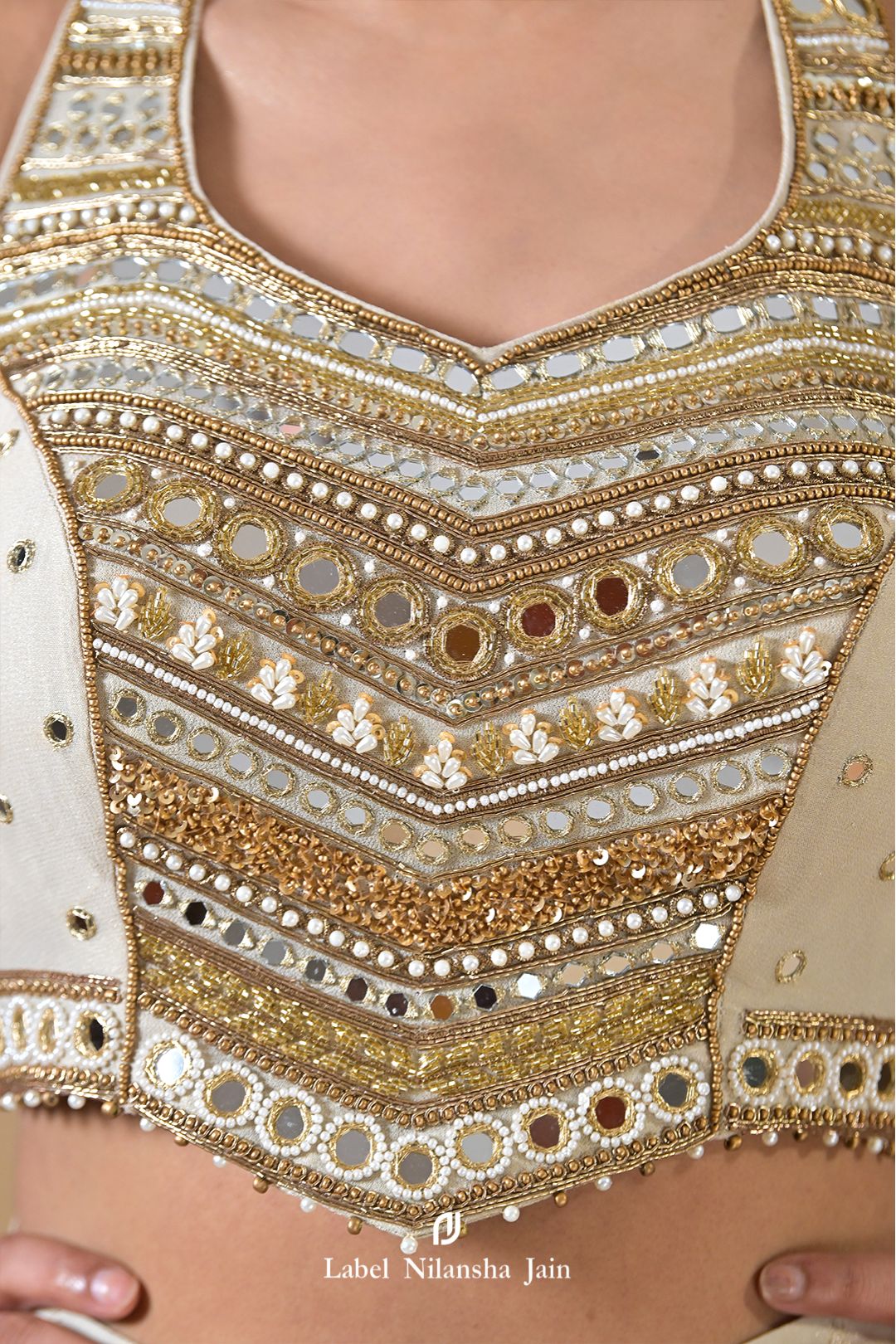 Off White - Gold Banarasi Inaaya Garara Set