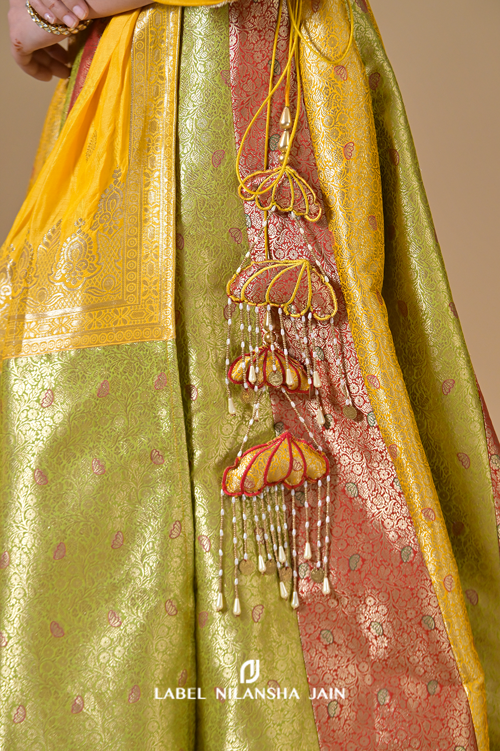 Multicolored Banarasi Utsav Lehenga