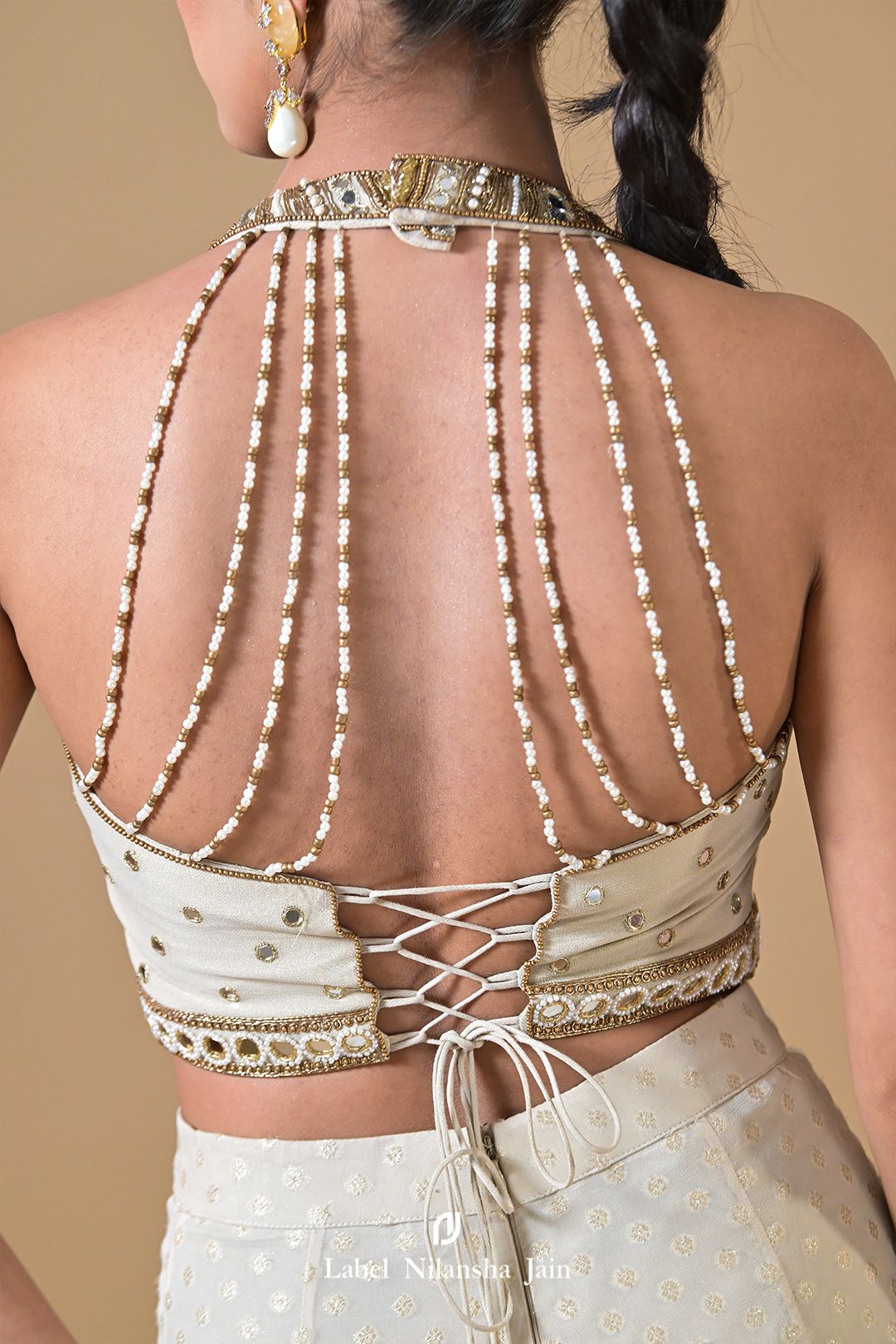 Off White - Gold Banarasi Inaaya Garara Set