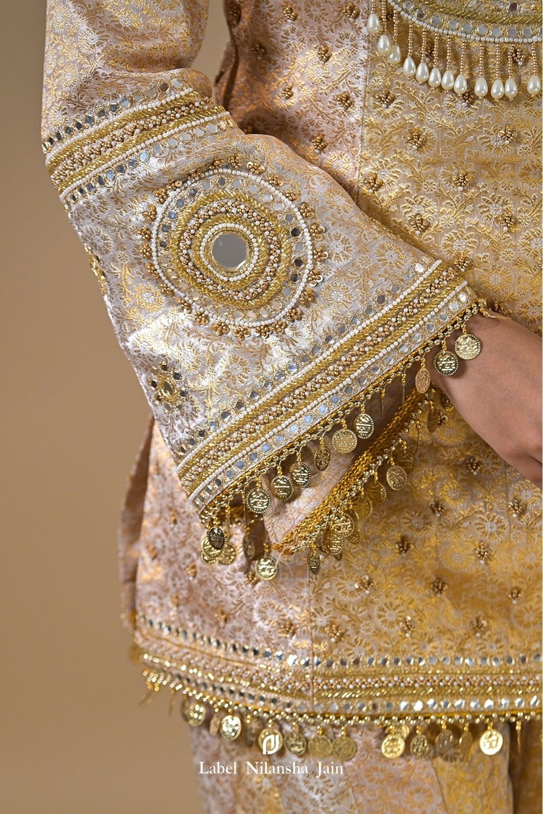 Gold Banarasi Prabha Garara Set