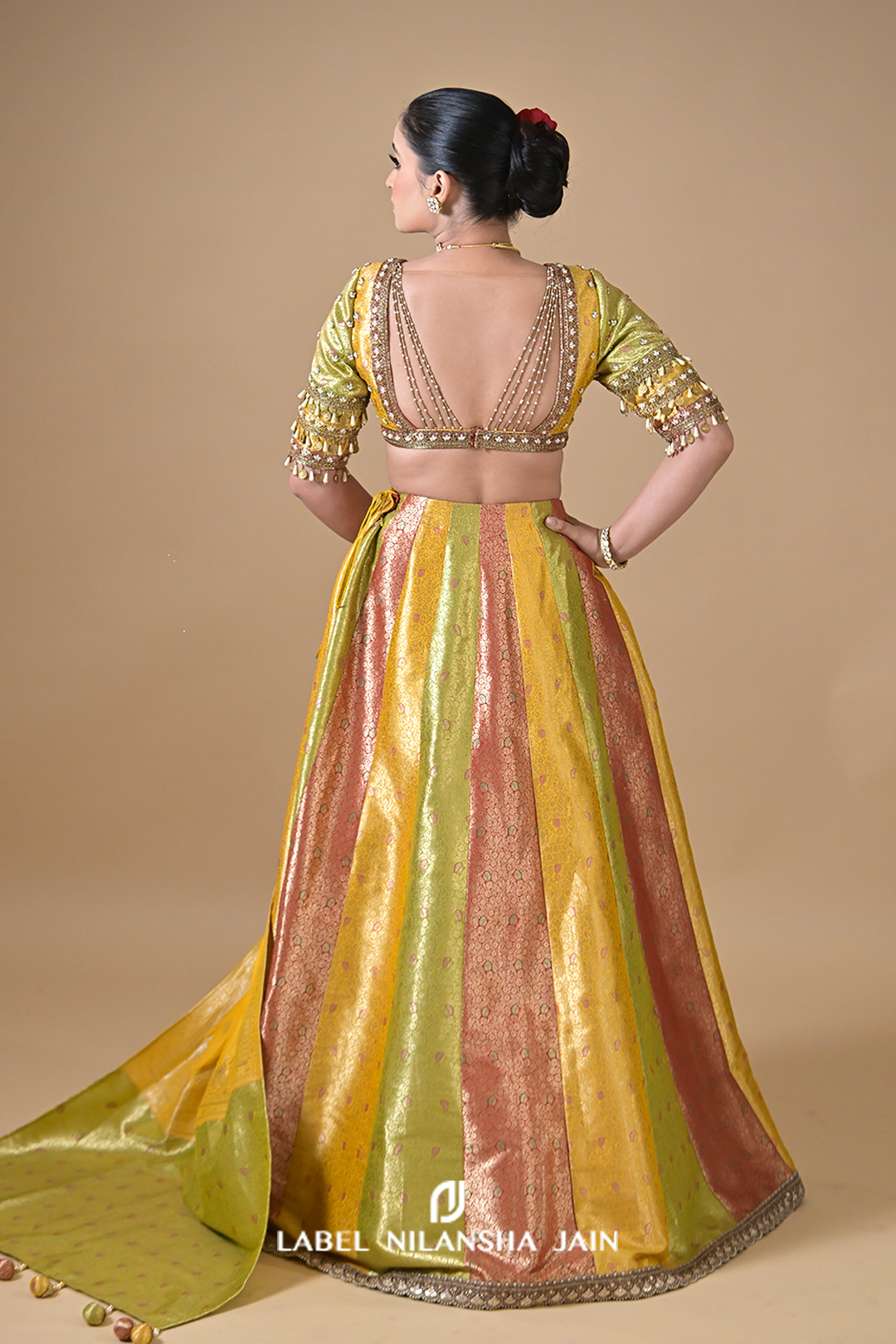 Multicolored Banarasi Utsav Lehenga