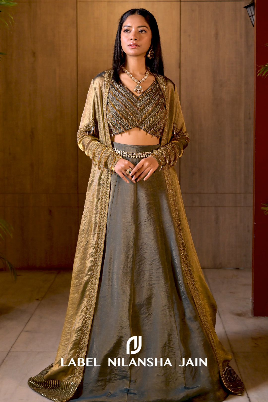 AADYA CAPE LEHENGA