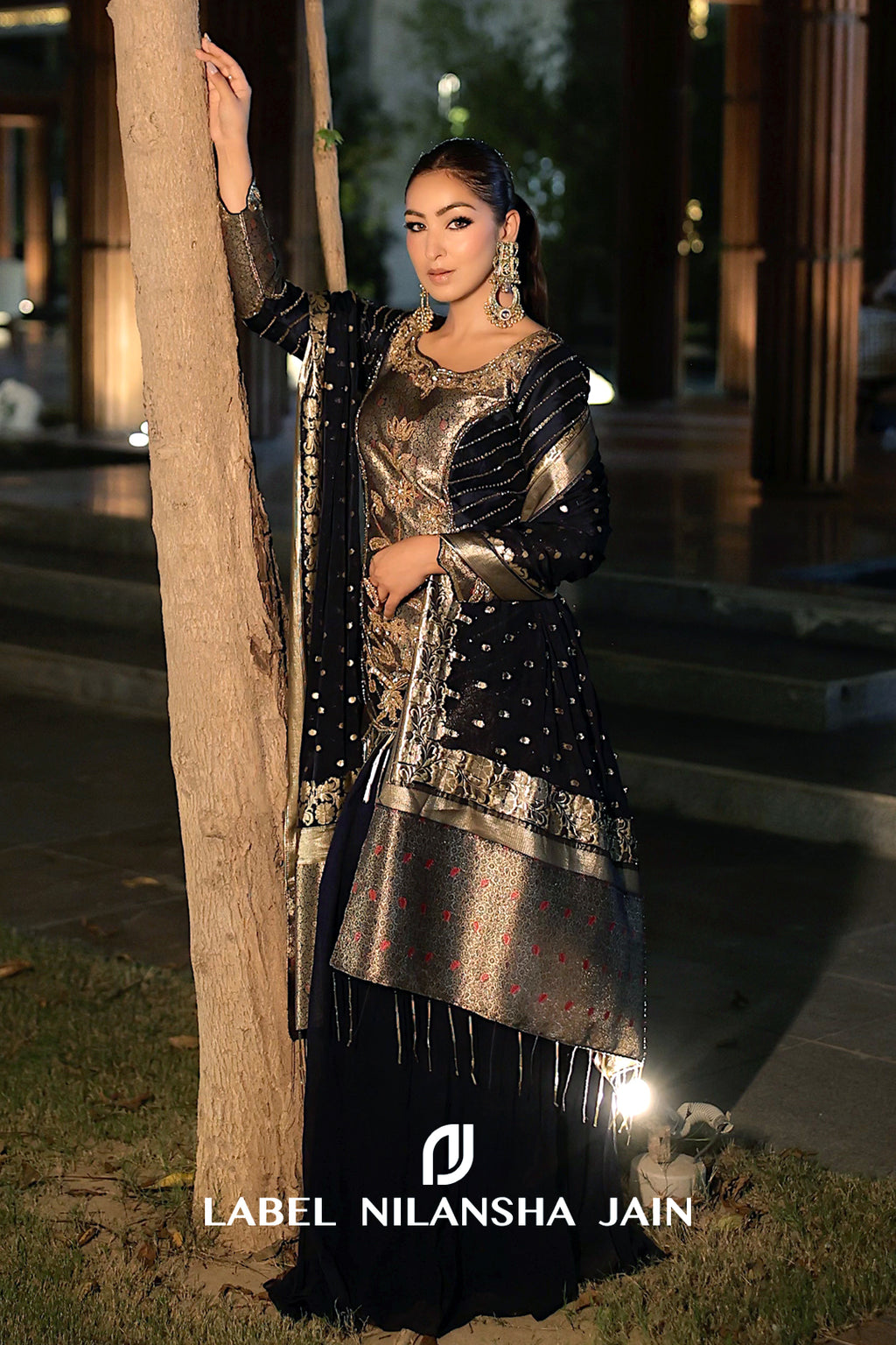 Anmol Bhatia in Shilp Sharara Set