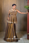Copper Tissue Pearlwork Avi Garara Set