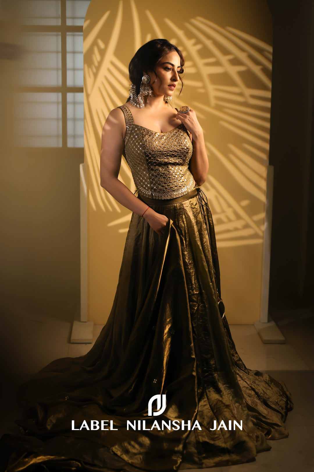 Niyati Fatnani in Evara Lehenga