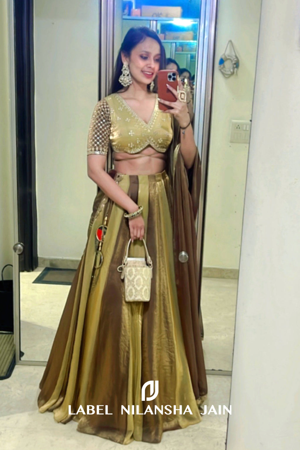NJ in our Eraya Lehenga