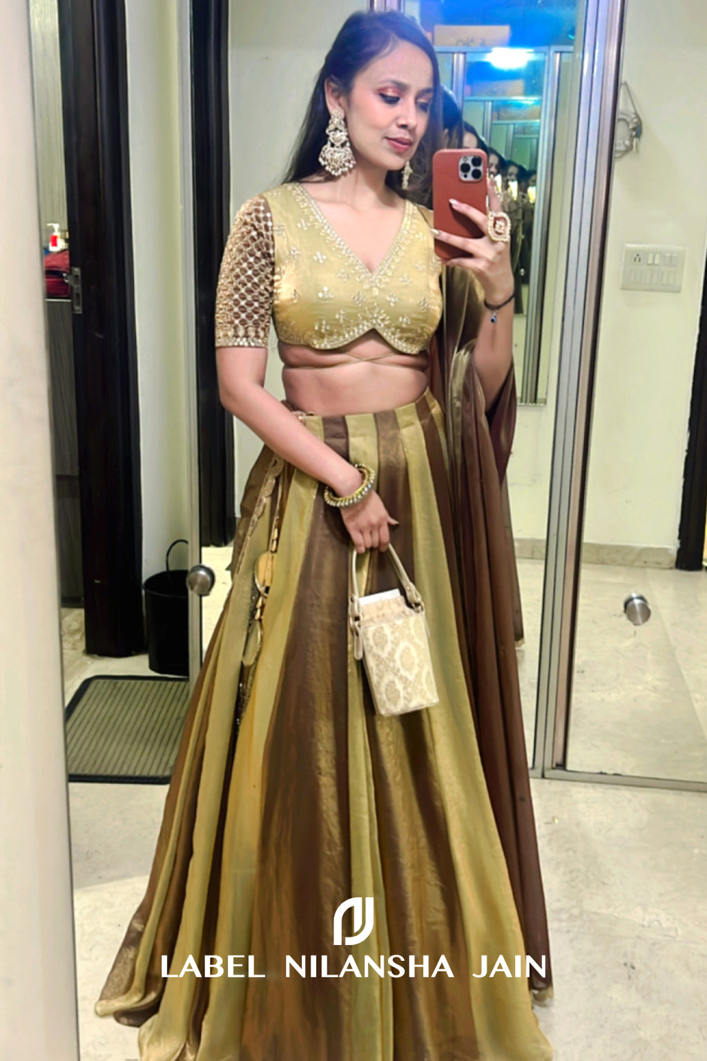 NJ in our Eraya Lehenga
