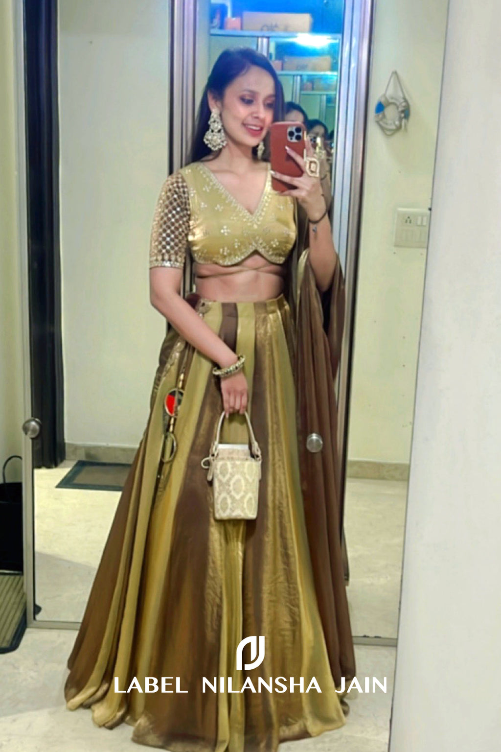 NJ in our Eraya Lehenga