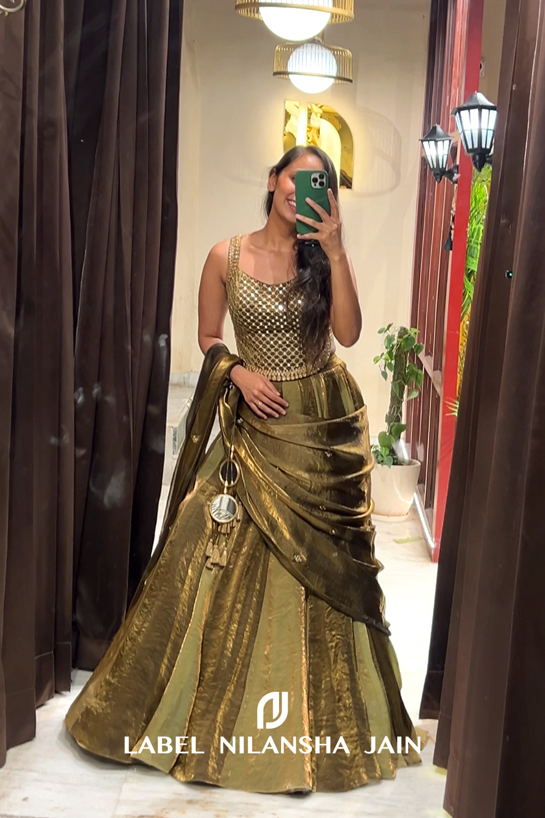 NJ in our Evara Lehenga