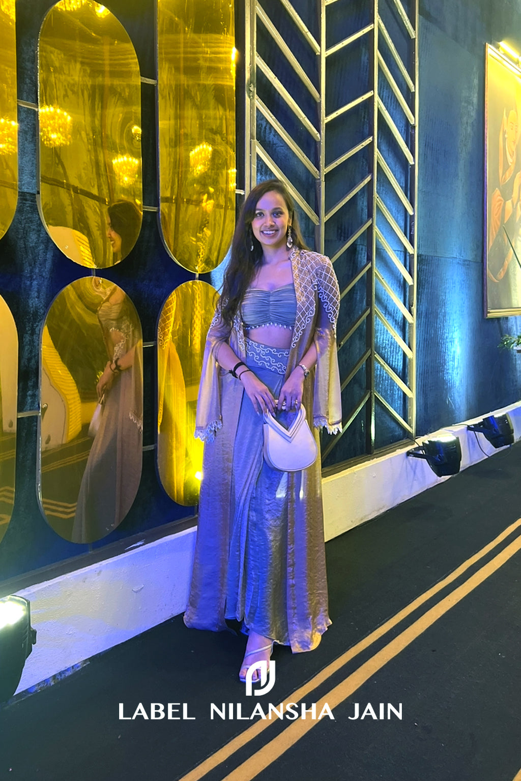 NJ in our Mrinali Cape Set