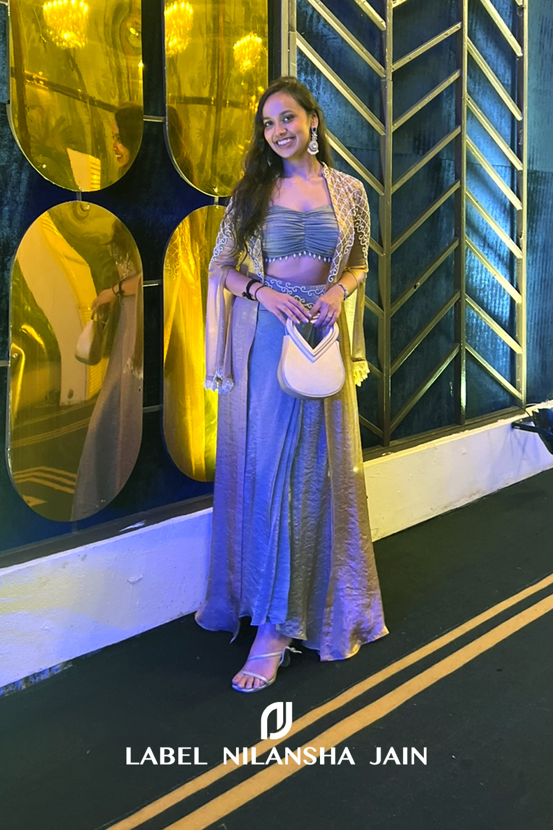 NJ in our Mrinali Cape Set