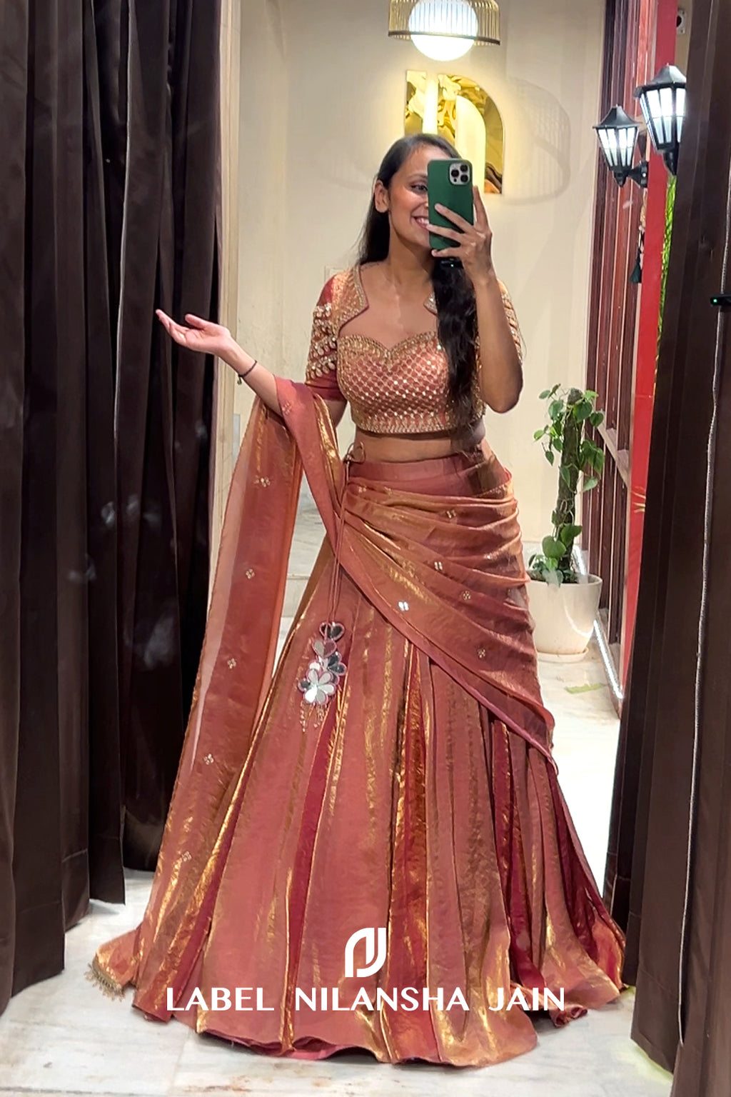 NJ in our Nayra Lehenga