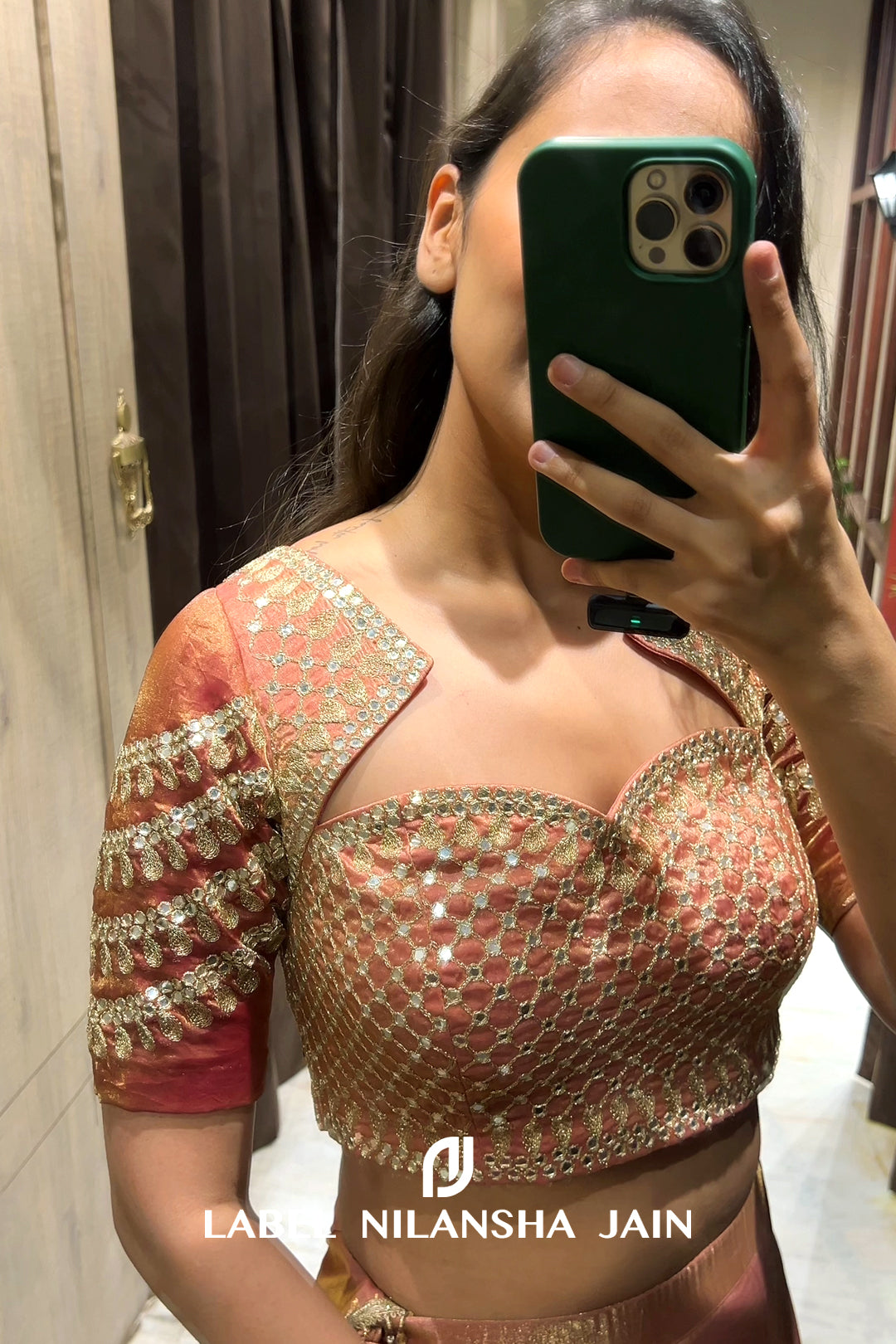 NJ in our Nayra Lehenga