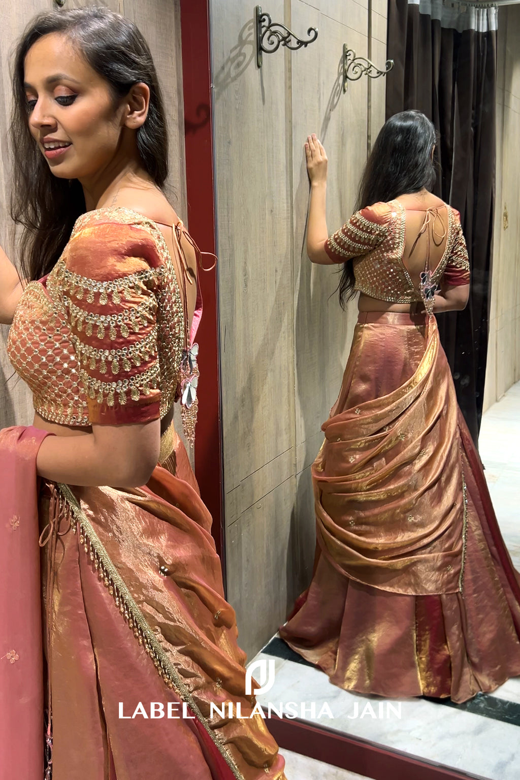 NJ in our Nayra Lehenga