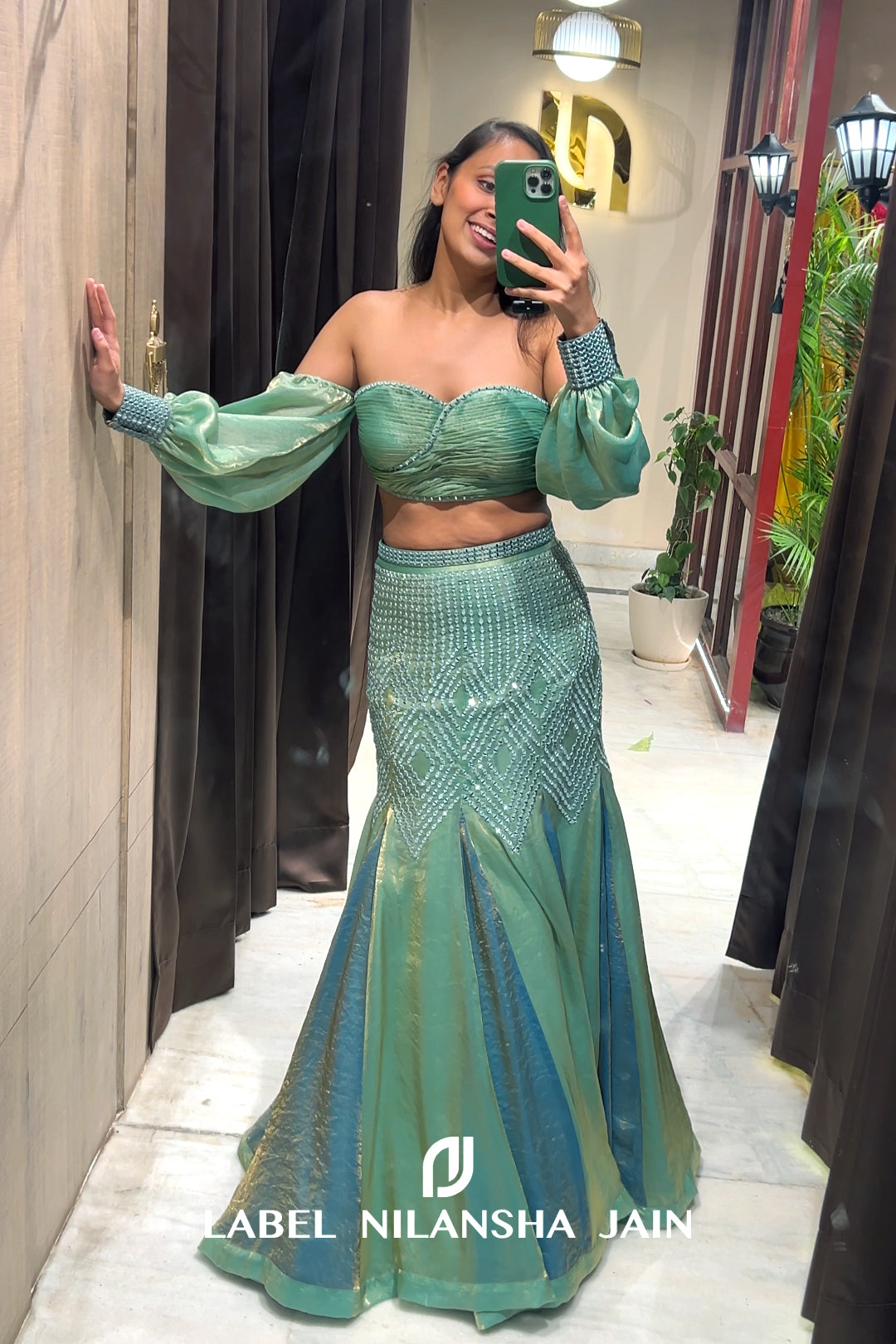 NJ in Noor Lehenga