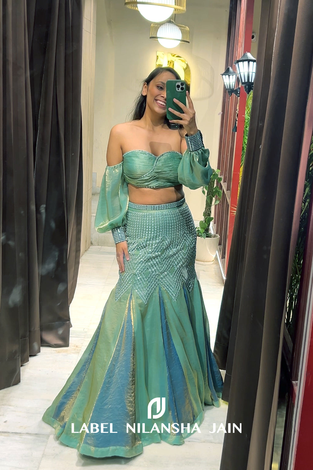 NJ in Noor Lehenga