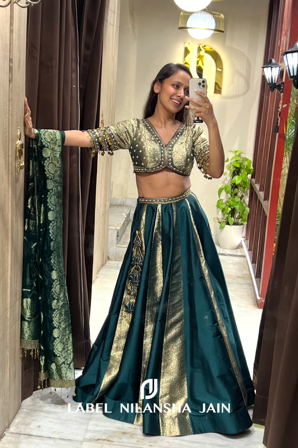 NJ in Rivaz Lehenga
