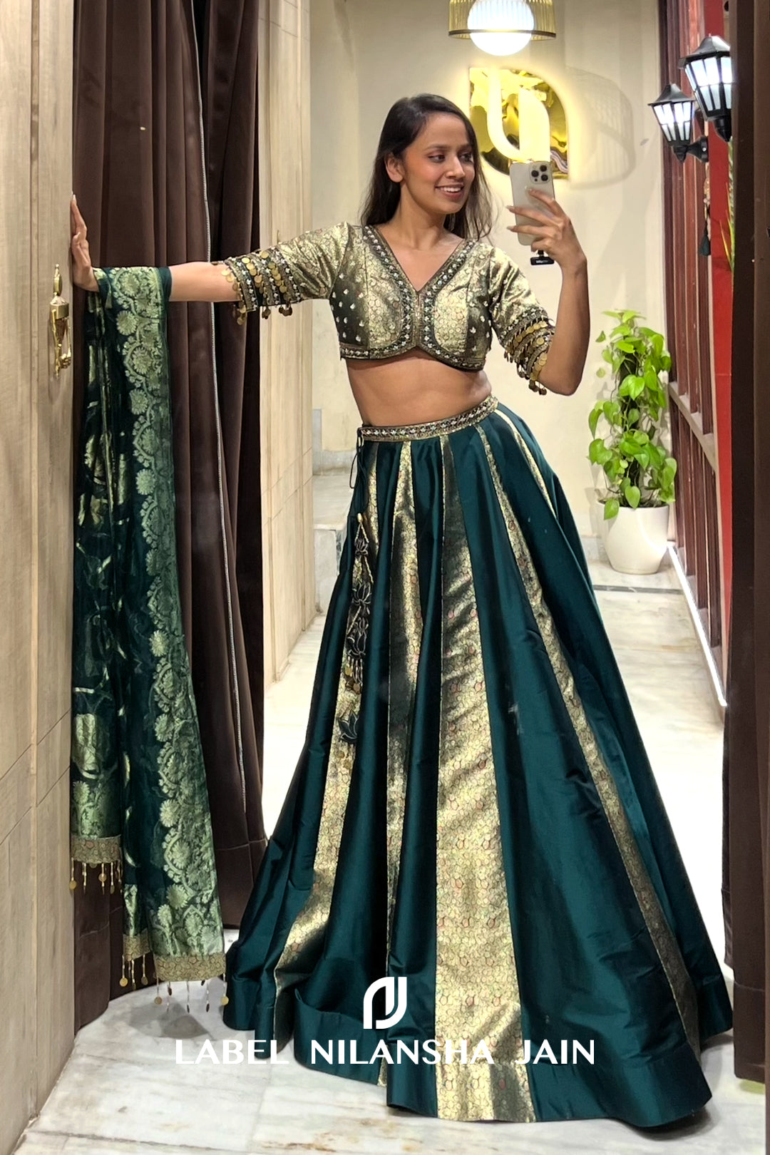 NJ in Rivaz Lehenga