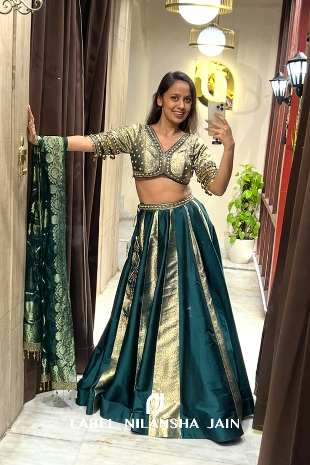 NJ in Rivaz Lehenga