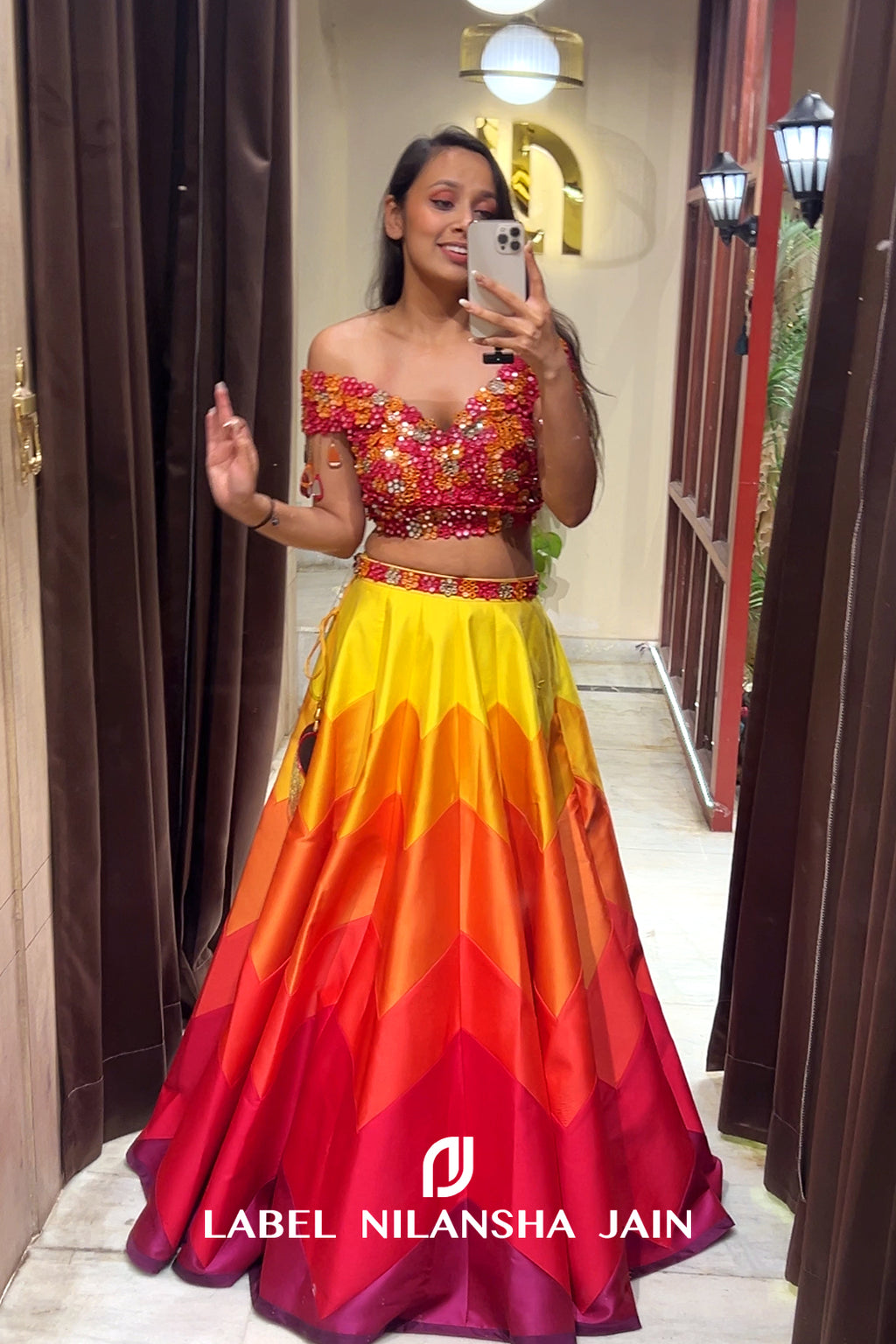 NJ in Satrang Lehenga