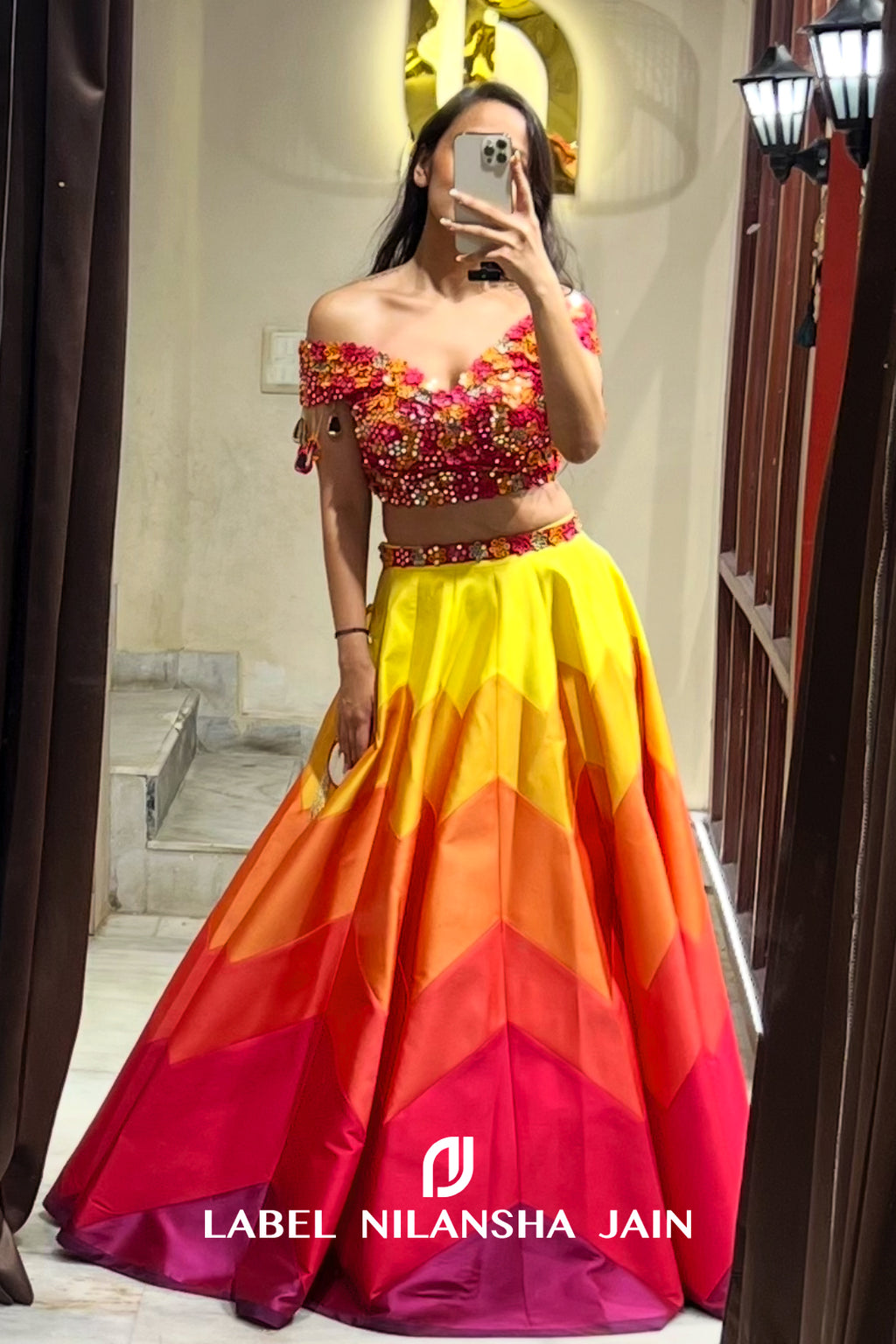 NJ in Satrang Lehenga