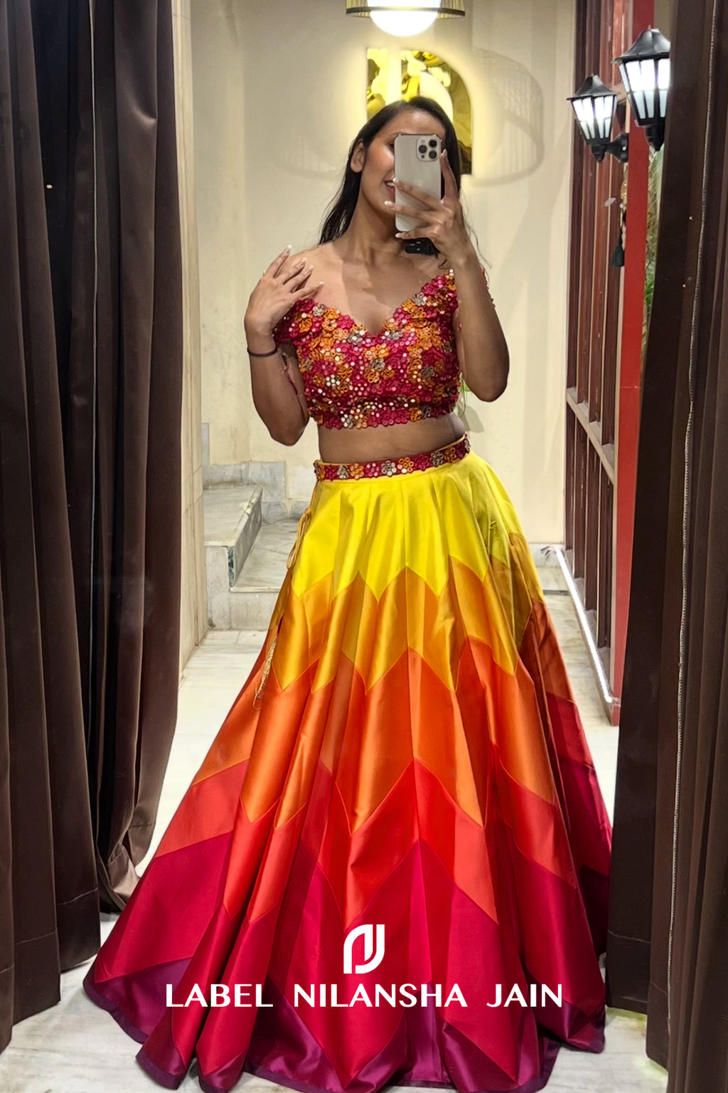 NJ in Satrang Lehenga