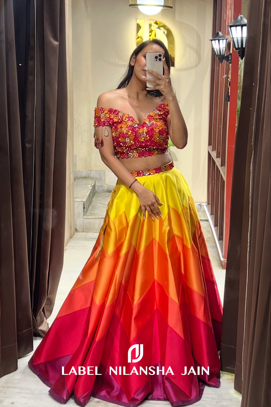 NJ in Satrang Lehenga