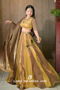 Gold / Copper Tissue Mirrorwork Eraya Lehenga