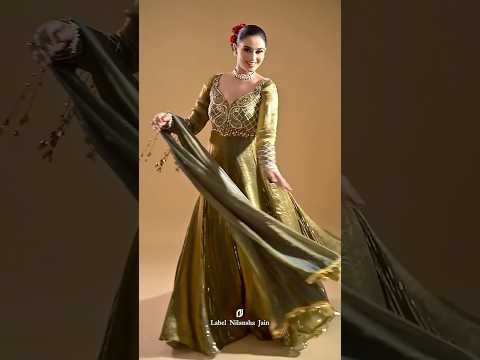 Teal Green Tissue Zoya Anarkali