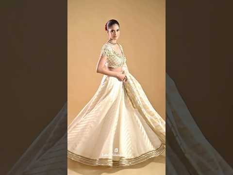 Off White - Gold Banarasi Suhani Lehenga