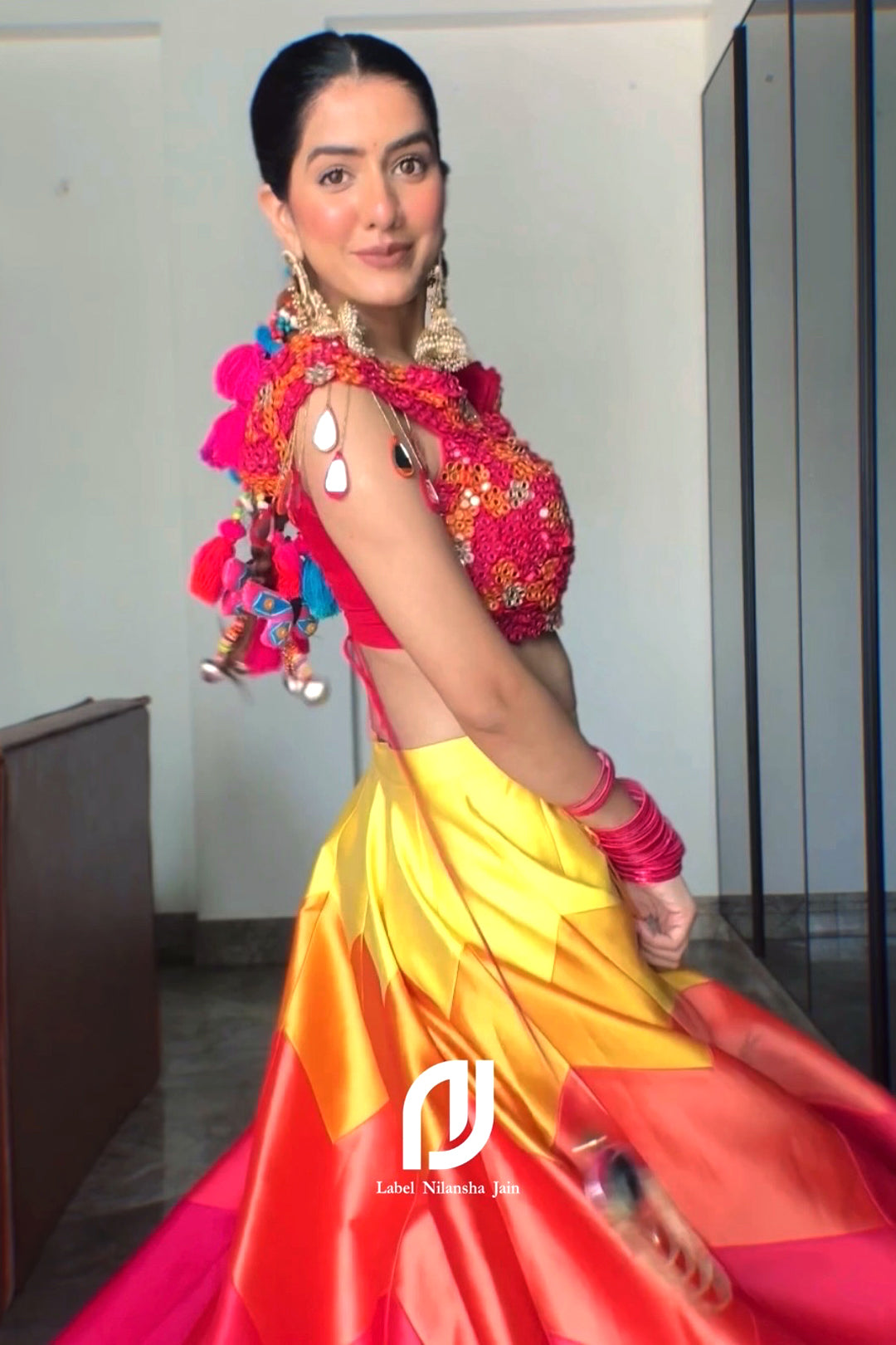 Shreya Siddharth Arora in Satrang Lehenga