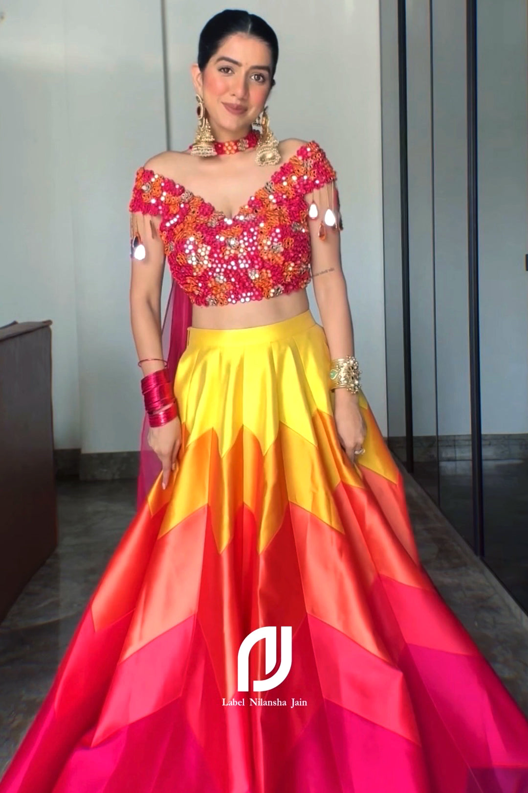 Shreya Siddharth Arora in Satrang Lehenga