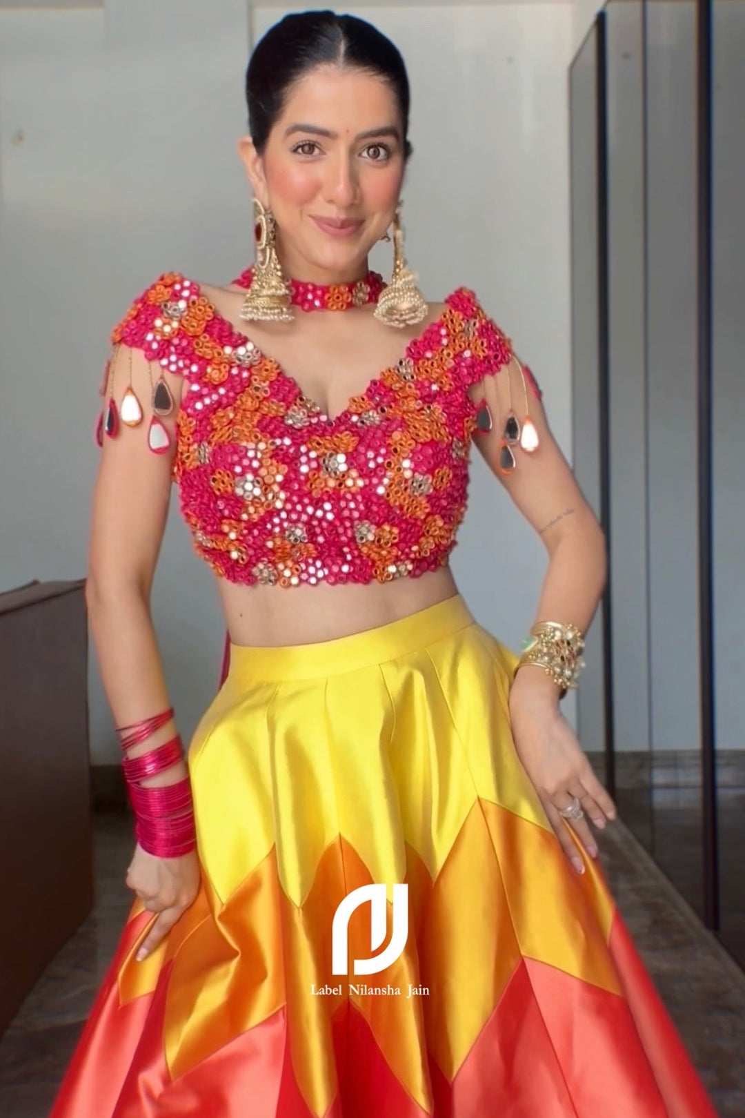 Shreya Siddharth Arora in Satrang Lehenga